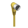 M23 Power Single-Ended Cordset: Female, angled, 19-pin, yellow body, 120 V AC/DC, 16x8 A + 3x10 A; TPE yellow cable, 16x0.5 mm² + 3x1.0 mm² - RKWU 19-S4740 - Belden Inc.