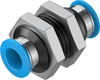 Push-in bulkhead connector -- QSS-10 - Image