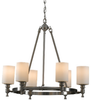 Light Single Tier Chandelier - F2496/6BS - Murray Feiss Lighting