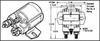 Contactor, Spst-No, 36Vdc, 100A, Bracket; Load Current Inductive White Rodgers -- 02F1136