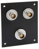 3 JACK PANEL INSERT BULKHEAD FEED THROUGH TRB 3 LUG ISOLATED - REF00215 - MilesTek Corporation
