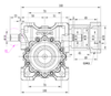 Adjustable backlash worm Gearbox -- CYCM040-VS - Image