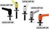 Miniature Plastic Clamp Levers with Flat Washers for Slotted Holes -- LECM-5-12-LWP20-BK - Image