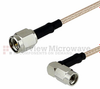 SMA Male to RA SSMA Male Cable RG-316 Coax in 24 Inch - FMC0251315-24 - Fairview Microwave Inc.