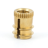 E-Z Fin™ Threaded Insert for Soft Wood or Plastic - Double fin - 1/4-20 -- 270-4-BR - Image