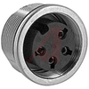 connector,circular din,female front mount receptacle,shielding,4 contact,ip68 - 70151598 - Allied Electronics, Inc.