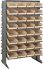 2 Side Sloped Rack, 16Shelves/64Bins, Iv; Shelving Unit Type Quantum Storage - 44AC6348 - Newark, An Avnet Company