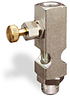 (Formerly B1631-3X00), Straight Small Sight Feed Valve, 1/8” Female NPT Inlet, 1/8” Male NPT Outlet, Handwheel - B1628-412B1HW - Oil-Rite Corp.