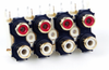 PJRA Series RCA Jacks 4x2 - PJRAS4X2U01X - Conxall Corporation
