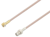Snap-On MMBX Plug Right Angle to SMA Female Cable 12 Inch Length Using RG316 Coax - PE3C4030-12 - Pasternack