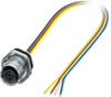 Sensor Cord, 4P M12 Rcpt-Free End, 500Mm; Connector To Connector Phoenix Contact - 75AC4768 - Newark, An Avnet Company