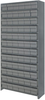 Closed Shelving, 13Shelves, 72Bins, Grey; Shelving Unit Type Quantum Storage - 44AC4621 - Newark, An Avnet Company