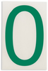 Brady Toughstripe B-514 Green Indoor Polyester Number Label - 6 in Width - 8 in Height - 8 in Character Height - Printed Msg = 0 - 121850 - 754473-71087 - R. S. Hughes Company, Inc.