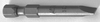 Hex Bit, Slotted, 0.76X76Mm, Tool Steel; Bit Type Apex - 64J2126 - Newark, An Avnet Company