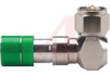 RG6 UNIVERSAL RIGHT ANGLE CONNECTOR (GREEN) - 70056252 - Allied Electronics, Inc.