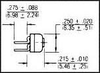 Trimmer Potentiometer, 10Kohm 1Turn Through Hole; Trimpot Type Bourns - 62J1708 - Newark, An Avnet Company