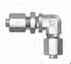 37 Flared SAE Fitting - JBUE Bulkhead Union Elbow - Image