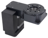 Motorized rotation stage, integrated motor encoder, 360 degree rotation, 60 mm diameter, high speed, motor down - RSB060AD-E01T3A - Zaber Technologies, Inc.