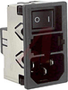 Module, Pwr Entry;AC Inlet, 2-Pole LineSwitch and Fuseholder;Snap-In -- 70080686