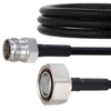 Outdoor Rated Low PIM 4.3-10 Female to 7/16 DIN Male Cable SPO-250 Coax in 150 cm Using Times Microwave Parts and RoHS - FMCA2003-150CM - Fairview Microwave Inc.