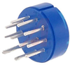 connector comp,insert only,size 24,blueinsul,2#12 & 9#16 solder cup pin cont - 70141403 - Allied Electronics, Inc.