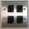 HAVE 2Gang Stainless Wallplate 4Nl4mp - HAVWP2011NL4MP4 - HAVE, Inc.