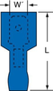 3M Scotchlok Blue Butted Nylon Butted Quick-Disconnect Terminal MNG14-250DMIK - 0.95 in Length - 0.17 in Inside Diameter - 054007-02249 - R. S. Hughes Company, Inc.