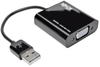 USB 2.0 to VGA Dual/Multi-Monitor External Video Graphics Card Adapter with Built-In USB Cable, 128 MB -- U244-001-VGA