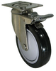 Stainless Swivel Caster with Total Locking Brake - Model 3A - SS-3ABK4-SML - Caster City, Inc.