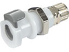 Coupling Body, Panel Mount, Valved, 10mm OD Tube, 10/pack -- GO-06353-18