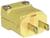 Electrical Plug; 15 A; 125 V; Yellow; 0.218 to 0.385 in.; Nylon; Brass; Steel - 70116137 - Allied Electronics, Inc.