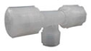 Compression Branch Tee, PFA, 1/2