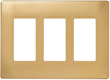 Decorative Finish Screwless Wall Plates, Decorator Openings -- SW263BR - Image
