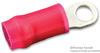 Terminal, Ring Tongue, #4, Crimp, Red; Stud Size - Metric Amp - Te Connectivity - 28AC8612 - Newark, An Avnet Company