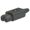 IEC Connector C15 for hot conditions 120°C, Rewireable, Straight - 4781 - SCHURTER Inc