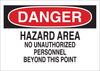 Brady B-120 Fiberglass Reinforced Polyester Rectangle White Chemical, Biohazard, Hazardous & Flammable Material Sign - 20 in Width x 14 in Height - 70371 - 754476-70371 - R. S. Hughes Company, Inc.