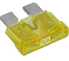 Fuse;Automotive;Fast Acting;20A;Supplemental;Dims 0.75x0.2x0.73