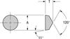 Positive Round V-Bottom Insert - RPGN-3V - Greenleaf Corporation