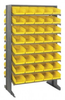 Bins & Systems - 4'' Shelf Bins (QSB Series) - Sloped Shelving Units - Double Sided Pick Racks - QPRD-102 - Image