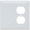 Combination Openings, 1 Blank & 1 Duplex Receptacle -- SP148W - Image
