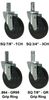 Stem Caster - Hard Rubber Wheel - Model K3 - K3RN5X - Caster City, Inc.