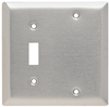 Combination Wall Plate, 1 Toggle Switch & 1 Blank -- SS113 - Image
