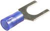 Terminal, Spade/fork, 1/4, 18-14Awg, Crimp, Blue; Product Range Panduit - 19C9806 - Newark, An Avnet Company