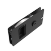 Flush Entry Door Latch, Key Locking, Standard Design, Fits 12.7 Door Thickness, Aluminum, Black Anodized -- MF-01-210-50