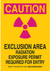 Radiation & Laser Sign - 129278 - Brady Corporation