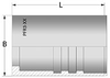 Carbon Steel Two-Piece Fittings Frerrules - PFR3 Series -- PFR3-04 - Image