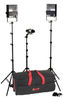 SL270 KIT: 3-LIGHT 1350-WATT VIDEO INTERVIEW KIT - 401409 - Smith-Victor Corporation
