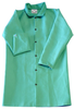 Chicago Protective Apparel Green Large FR-7A Cotton/Proban Welding & Heat-Resistant Coat - 40 in Length - 601-GR LG -- 601-GR LG - Image