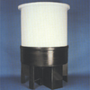 Cylindrical Cone Bottom Open Top Tanks With Support Stands - 8585 - U.S. Plastic Corporation