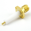 SMA Female Connector Stub Terminal Solder Attachment 4 Hole Flange - SC3740 - Fairview Microwave Inc.